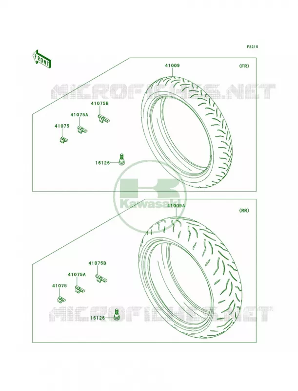 Tires Kawasaki MOTOS 1000 2013 Ninja ZX-10R  ZX1000JDF