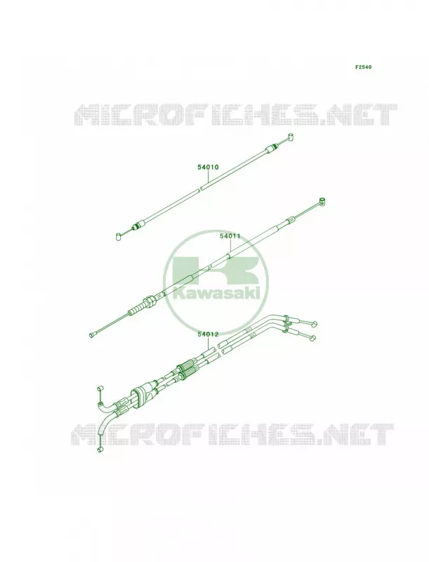 Cables Kawasaki MOTOS 1000 2013 Ninja ZX-10R ABS  ZX1000KDF