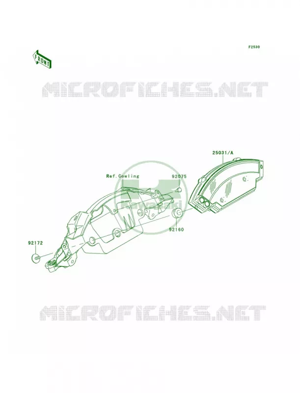 Meters Kawasaki MOTOS 1000 2013 Ninja ZX-10R ABS  ZX1000KDF
