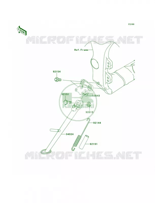 Stands Kawasaki MOTOS 1000 2013 Ninja ZX-10R ABS  ZX1000KDF