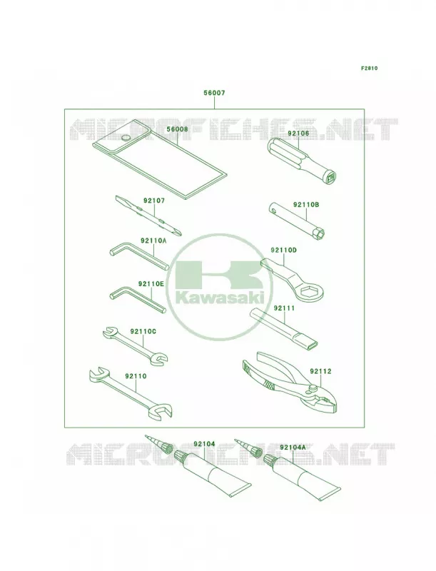 Owner's Tools Kawasaki MOTOS 1400 2013 Ninja ZX-14R ABS  ZX1400FDF