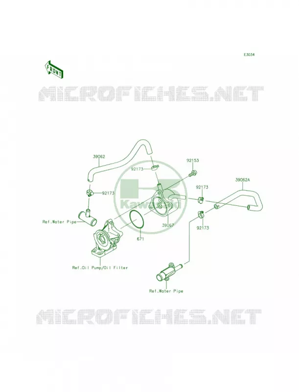 Oil Cooler Kawasaki MOTOS 636 2013 Ninja ZX-6R ABS  ZX636FDF