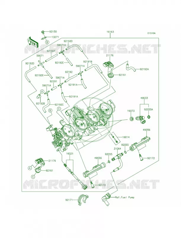 ThrottleCA Kawasaki MOTOS 636 2013 Ninja ZX-6R ABS  ZX636FDF