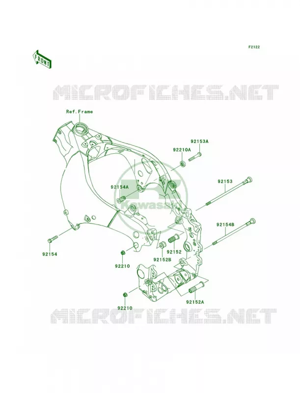 Engine Mount Kawasaki MOTOS 1000 2012 Ninja ZX-10R  ZX1000JCF