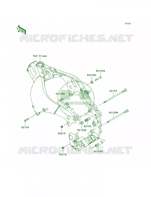 Engine Mount Kawasaki MOTOS 1000 2012 Ninja ZX-10R ABS  ZX1000KCF