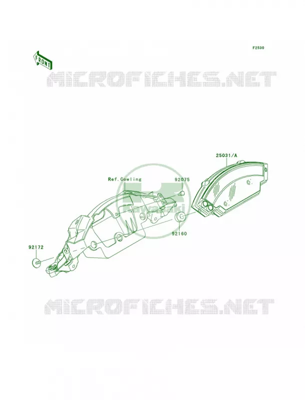Meters Kawasaki MOTOS 1000 2012 Ninja ZX-10R ABS  ZX1000KCF