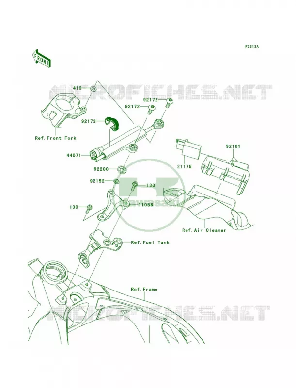 Steering DamperKDFKEF Kawasaki MOTOS 1000 2012 Ninja ZX-10R ABS  ZX1000KCF