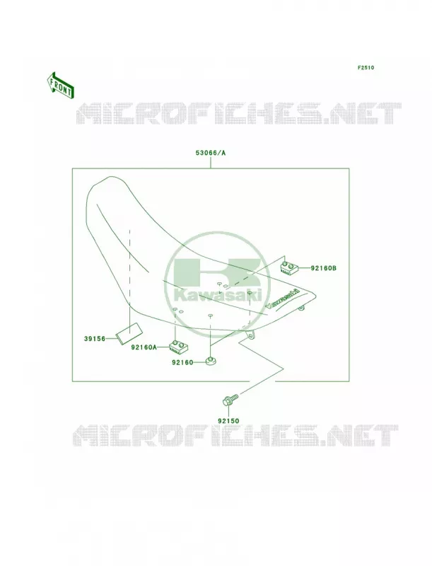 Seat Kawasaki MOTOS 220 2003 KDX220R  KDX220-A10