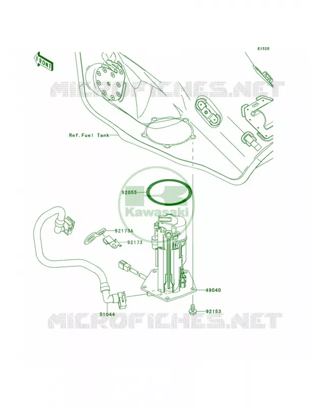 Fuel Pump Kawasaki MOTOS 1000 2011 Ninja ZX-10R  ZX1000JBF