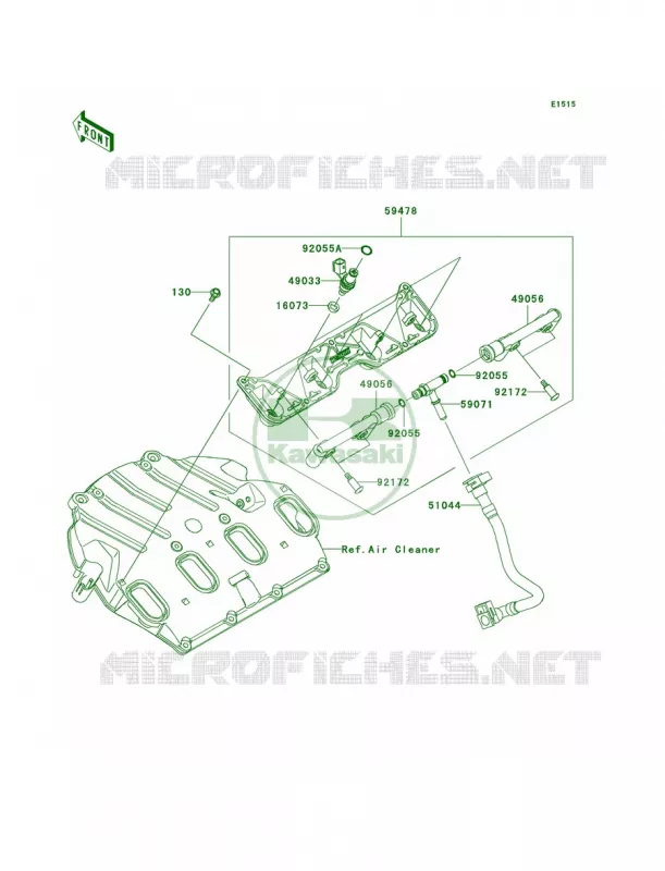 Top Feed Injecter Kawasaki MOTOS 1000 2010 Ninja ZX-10R  ZX1000FAF