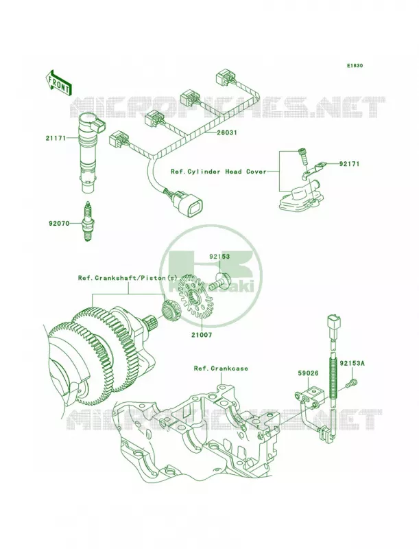 Ignition System Kawasaki MOTOS 1400 2009 Ninja ZX-14  ZX1400C9F