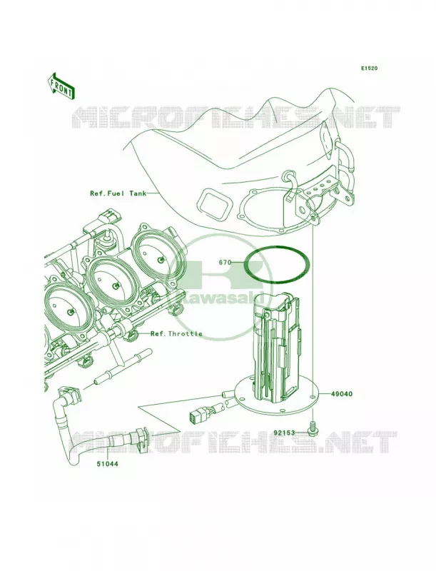 Fuel Pump Kawasaki MOTOS 1000 2009 Ninja ZX-10R  ZX1000E9F