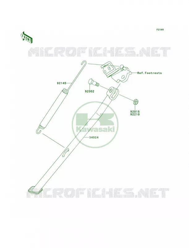 Stands Kawasaki MOTOS 450 2014 KLX450R  KLX450AEF