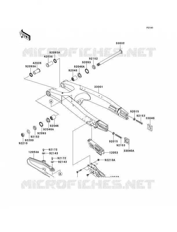 Swingarm Kawasaki MOTOS 450 2014 KLX450R  KLX450AEF