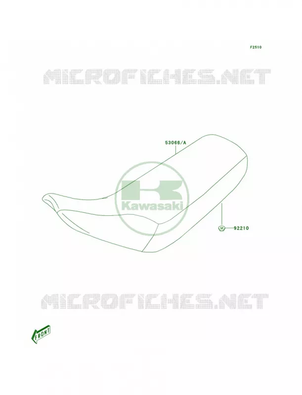 Seat Kawasaki MOTOS 50 2003 KDX50  KDX50-A1