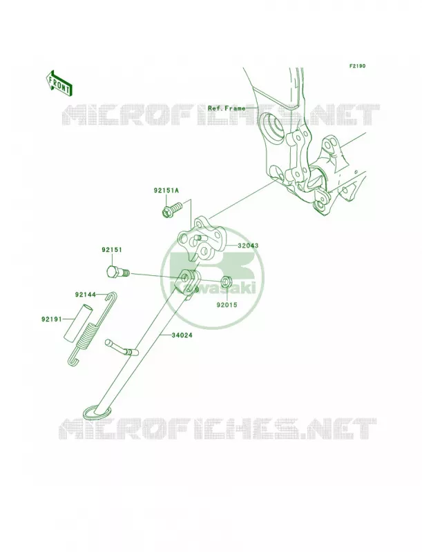 Stands Kawasaki MOTOS 1000 2008 Ninja ZX-10R  ZX1000E8F