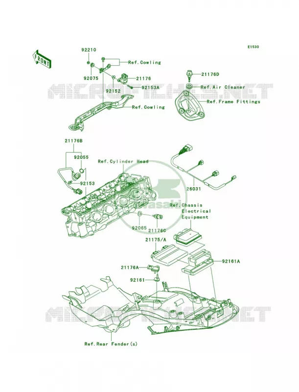 Fuel Injection Kawasaki MOTOS 1400 2008 Ninja ZX-14  ZX1400C8F