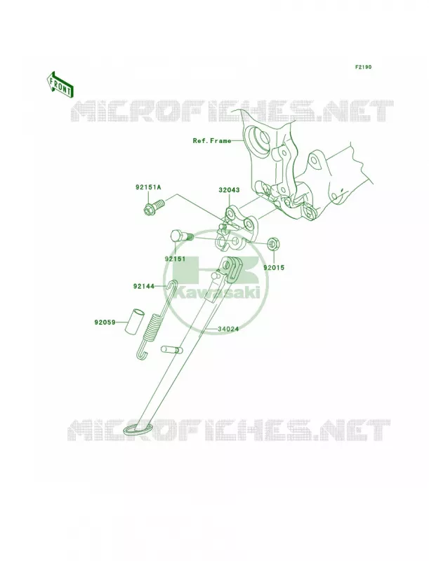 Stands Kawasaki MOTOS 1000 2007 Ninja ZX-10R  ZX1000D7FA