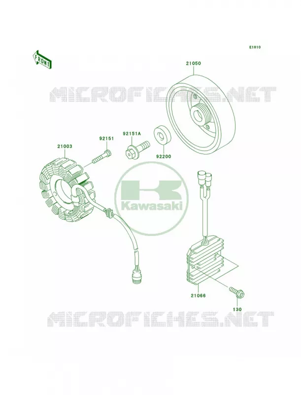 Generator Kawasaki MOTOS 600 2007 ZZR600  ZX600J7F