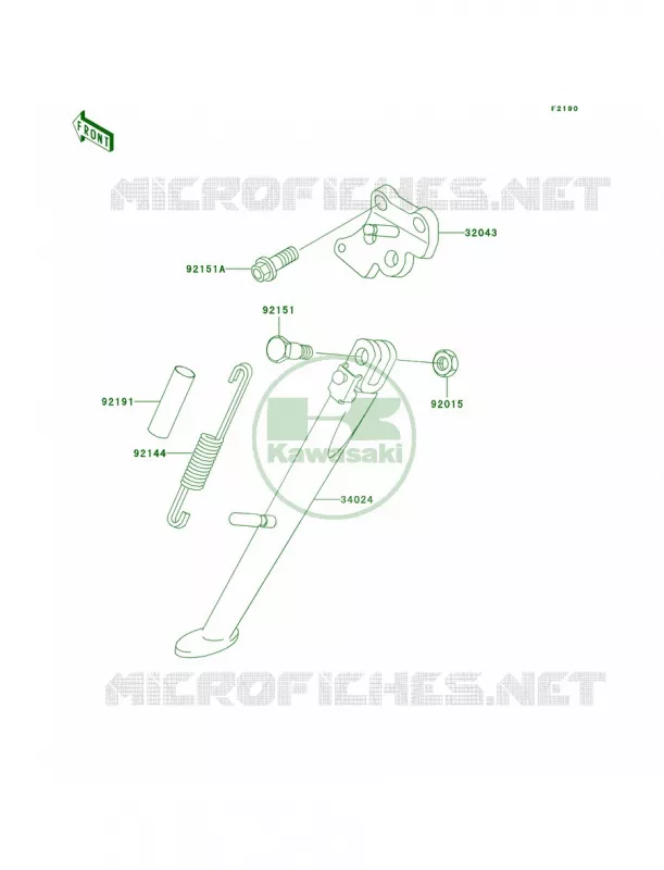 Stands Kawasaki MOTOS 600 2007 ZZR600  ZX600J7F