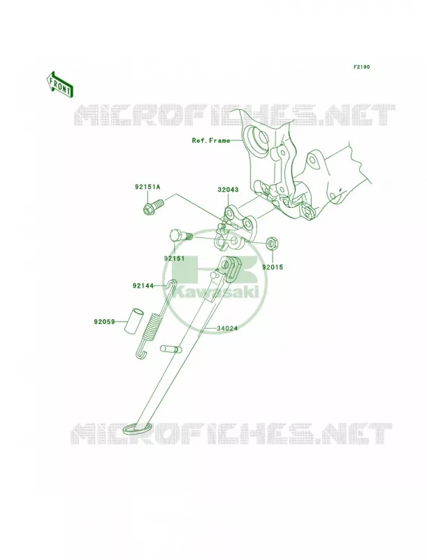 Stands Kawasaki MOTOS 1000 2006 Ninja ZX-10R  ZX1000D6F