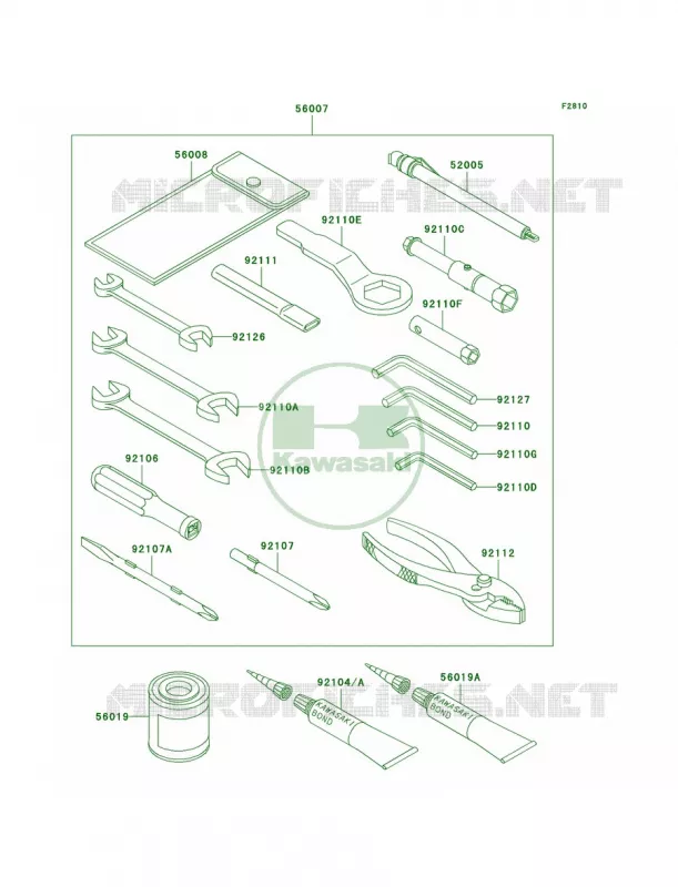 Owner's Tools Kawasaki MOTOS 1200 2006 Ninja ZX-12R  ZX1200B6F