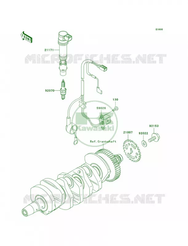 Ignition System Kawasaki MOTOS 600 2006 Ninja ZX-6RR  ZX600N6F