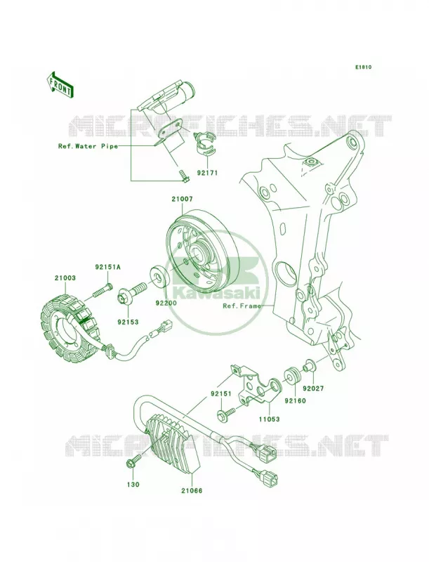 Generator Kawasaki MOTOS 636 2006 Ninja ZX-6R  ZX636C6F