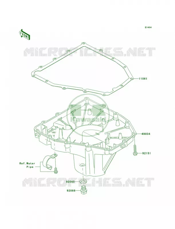 Oil Pan Kawasaki MOTOS 636 2006 Ninja ZX-6R  ZX636C6F