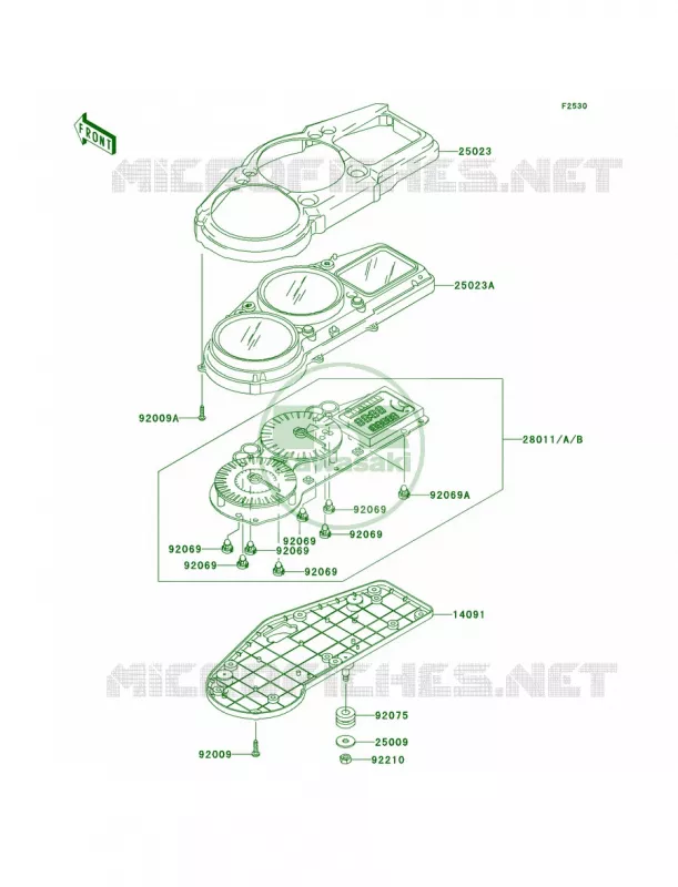 Meters Kawasaki MOTOS 1200 2005 Ninja ZX-12R  ZX1200-B4
