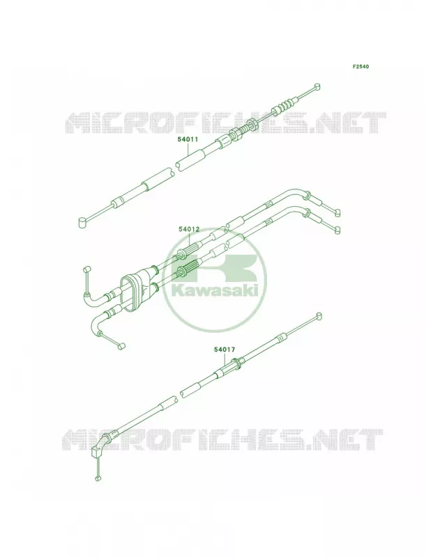 Cables Kawasaki MOTOS 600 2005 ZZR600  ZX600-J4