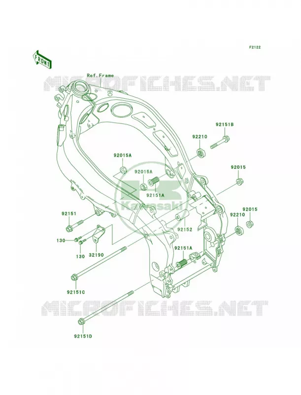 Engine Mount Kawasaki MOTOS 600 2005 ZZR600  ZX600-J4