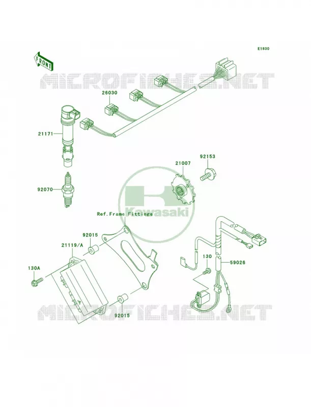 Ignition System Kawasaki MOTOS 600 2005 ZZR600  ZX600-J4