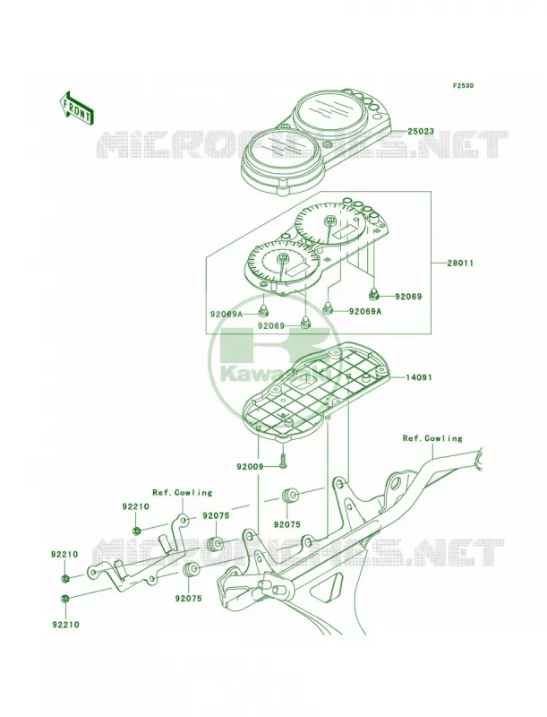 Meters Kawasaki MOTOS 600 2005 ZZR600  ZX600-J4