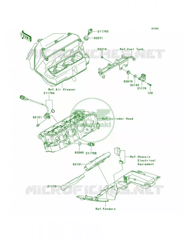 Fuel Injection Kawasaki MOTOS 600 2005 Ninja ZX-6RR  ZX600-N1