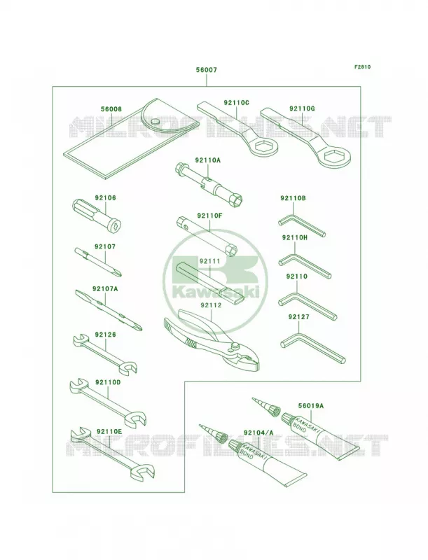Owner's Tools Kawasaki MOTOS 600 2005 Ninja ZX-6RR  ZX600-N1