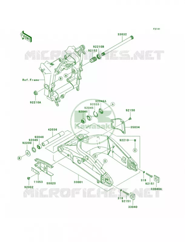Swingarm Kawasaki MOTOS 636 2005 Ninja ZX-6R  ZX636-C1