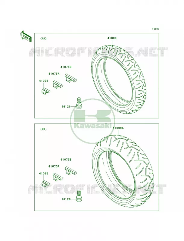 Tires Kawasaki MOTOS 636 2005 Ninja ZX-6R  ZX636-C1