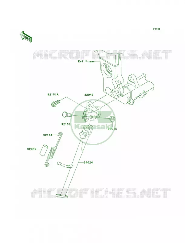 Stands Kawasaki MOTOS 1000 2004 Ninja ZX-10R  ZX1000-C1