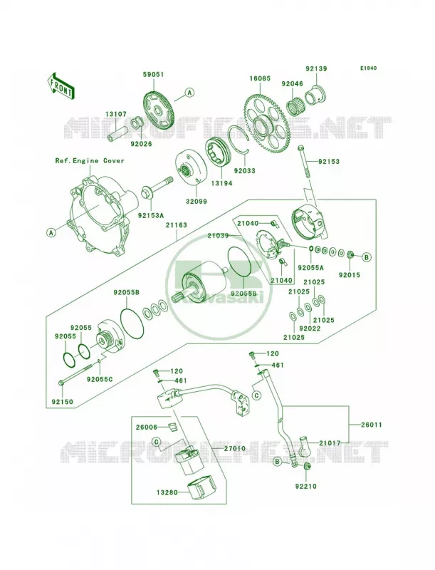 Starter Motor Kawasaki MOTOS 1000 2004 Ninja ZX-10R  ZX1000-C1