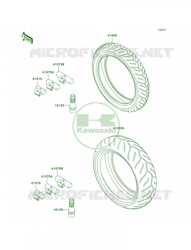 Tires Kawasaki MOTOS 1000 2004 Ninja ZX-10R  ZX1000-C1