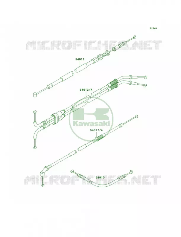 Cables Kawasaki MOTOS 1200 2004 Ninja ZX-12R  ZX1200-B3