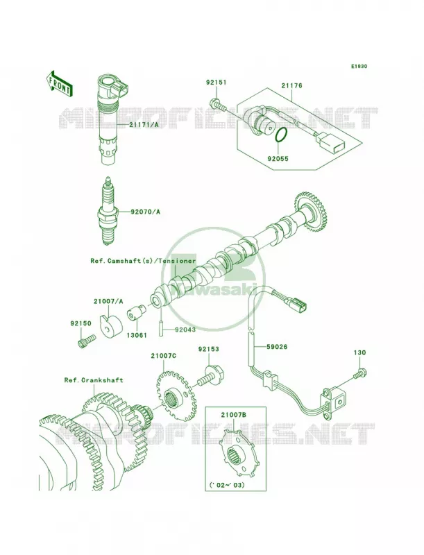 Ignition System Kawasaki MOTOS 1200 2004 Ninja ZX-12R  ZX1200-B3