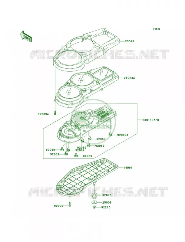Meters Kawasaki MOTOS 1200 2004 Ninja ZX-12R  ZX1200-B3