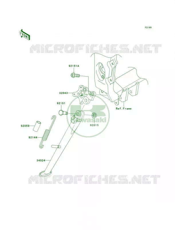 Stands Kawasaki MOTOS 600 2004 Ninja ZX-6RR  ZX600-M1