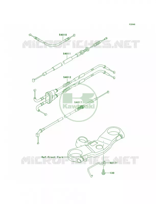 Cables Kawasaki MOTOS 636 2004 Ninja ZX-6R  ZX636-B2