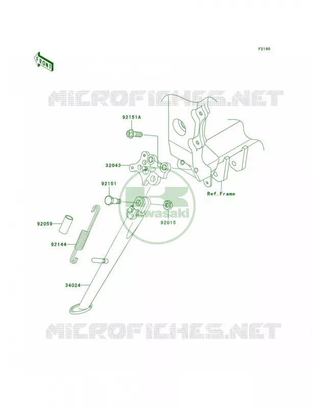 Stands Kawasaki MOTOS 636 2004 Ninja ZX-6R  ZX636-B2
