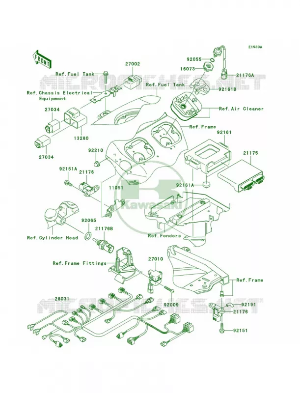 Fuel InjectionB3B4 Kawasaki MOTOS 1200 2003 Ninja ZX-12R  ZX1200-B2
