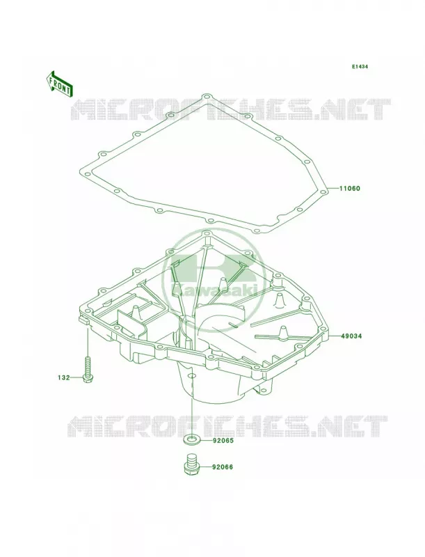 Oil Pan Kawasaki MOTOS 636 2003 Ninja ZX-6R  ZX636-B1