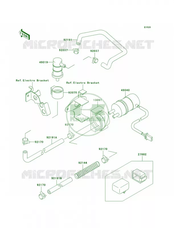 Fuel Pump Kawasaki MOTOS 750 2003 Ninja ZX-7R  ZX750-P8